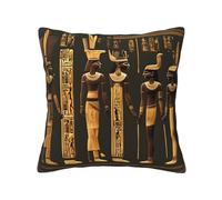 Yyoretp Ancient Egyptian Hieroglyph Print Decorative Throw Pillow Covers Square Sofa Cushion Cases for Bed Car Couch