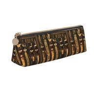 Yyoretp Ancient Egyptian Hieroglyph Print Simple Triangular Pen case Storage Bag for Office Supplies,Cosmetics,toiletries