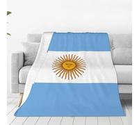 Yyoretp Argentine flag Print Fleece Throw Blanket for Couch,Soft Flannel Plush Microfiber Light Blanket
