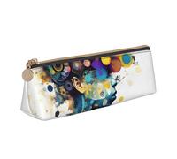 Yyoretp Artificial Intelligence Brain Print Simple Triangular Pen case Storage Bag for Office Supplies,Cosmetics,toiletries