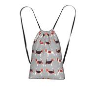 Yyoretp beagle patterns Print Drawstring Backpack,String Backpack Storage bag for Sport Beach Swim Gym Traveling.