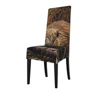 Yyoretp beaver working Print Removable Dining Room Chair Protector Slipcovers,Elastic Stretch Chair Protector.
