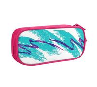 Yyoretp Big Capacity 90's Cup Design Print Pencil Case,Double Layer Zipper Makeup Pouch Pencil Box Organizer.