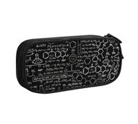 Yyoretp Big Capacity Abstract Science Chemistry Illustration 3D Print Pencil Case,Double Layer Zipper Makeup Pouch Pencil Box Organizer.