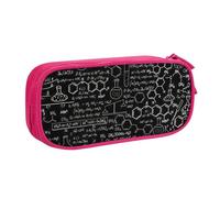 Yyoretp Big Capacity Abstract Science Chemistry Illustration 3D Print Pencil Case,Double Layer Zipper Makeup Pouch Pencil Box Organizer.