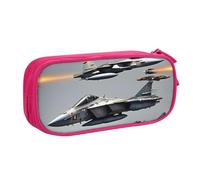 Yyoretp Big Capacity Aircraft Fighter Jets Print Pencil Case,Double Layer Zipper Makeup Pouch Pencil Box Organizer.
