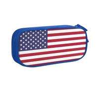 Yyoretp Big Capacity American Flag Print Pencil Case,Double Layer Zipper Makeup Pouch Pencil Box Organizer.