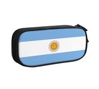 Yyoretp Big Capacity Argentine Flag Print Pencil Case,Double Layer Zipper Makeup Pouch Pencil Box Organizer.