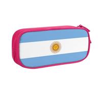 Yyoretp Big Capacity Argentine Flag Print Pencil Case,Double Layer Zipper Makeup Pouch Pencil Box Organizer.