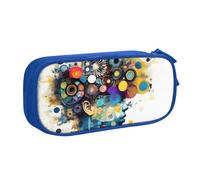 Yyoretp Big Capacity Artificial Intelligence Brain Print Pencil Case,Double Layer Zipper Makeup Pouch Pencil Box Organizer.