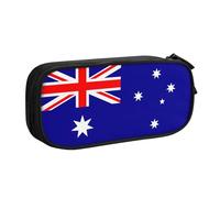 Yyoretp Big Capacity Australian Flag Print Pencil Case,Double Layer Zipper Makeup Pouch Pencil Box Organizer.