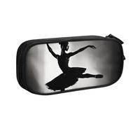 Yyoretp Big Capacity Ballerina Dance Print Pencil Case,Double Layer Zipper Makeup Pouch Pencil Box Organizer.