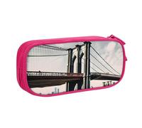 Yyoretp Big Capacity Brooklyn Bridge s Print Pencil Case,Double Layer Zipper Makeup Pouch Pencil Box Organizer.