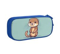 Yyoretp Big Capacity Cartoon Cute Otters Print Pencil Case,Double Layer Zipper Makeup Pouch Pencil Box Organizer.