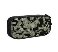 Yyoretp Big Capacity Dollar Sign Money Print Pencil Case,Double Layer Zipper Makeup Pouch Pencil Box Organizer.