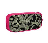 Yyoretp Big Capacity Dollar Sign Money Print Pencil Case,Double Layer Zipper Makeup Pouch Pencil Box Organizer.