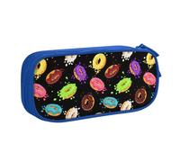 Yyoretp Big Capacity Donut Print Pencil Case,Double Layer Zipper Makeup Pouch Pencil Box Organizer.