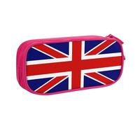 Yyoretp Big Capacity English Flag Print Pencil Case,Double Layer Zipper Makeup Pouch Pencil Box Organizer.