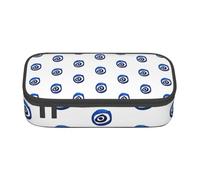 Yyoretp Big Capacity Evil Eyes Print Pencil Case Large Pencil Pouch Stationery Pen Bag for Office Supplies.
