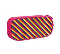 Yyoretp Big Capacity Flag of Romania Print Pencil Case,Double Layer Zipper Makeup Pouch Pencil Box Organizer.