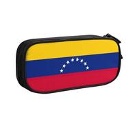 Yyoretp Big Capacity Flag of Venezuela Print Pencil Case,Double Layer Zipper Makeup Pouch Pencil Box Organizer.