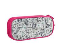 Yyoretp Big Capacity Funny Dollar Money Print Pencil Case,Double Layer Zipper Makeup Pouch Pencil Box Organizer.