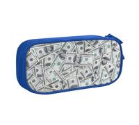 Yyoretp Big Capacity Funny Dollar Money Print Pencil Case,Double Layer Zipper Makeup Pouch Pencil Box Organizer.
