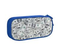 Yyoretp Big Capacity Funny Dollar Money Print Pencil Case,Double Layer Zipper Makeup Pouch Pencil Box Organizer.