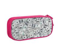 Yyoretp Big Capacity Funny Dollar Money Print Pencil Case,Double Layer Zipper Makeup Pouch Pencil Box Organizer.