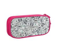 Yyoretp Big Capacity Funny Dollar Money Print Pencil Case,Double Layer Zipper Makeup Pouch Pencil Box Organizer.