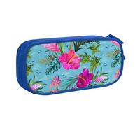 Yyoretp Big Capacity Hello Hawaii Print Pencil Case,Double Layer Zipper Makeup Pouch Pencil Box Organizer.