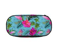 Yyoretp Big Capacity Hello Hawaii Print Pencil Case Large Pencil Pouch Stationery Pen Bag for Office Supplies