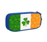 Yyoretp Big Capacity Irish Flag Print Pencil Case,Double Layer Zipper Makeup Pouch Pencil Box Organizer.