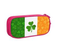 Yyoretp Big Capacity Irish Flag Print Pencil Case,Double Layer Zipper Makeup Pouch Pencil Box Organizer.