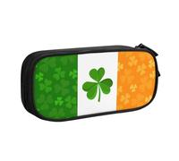 Yyoretp Big Capacity Irish Flag Print Pencil Case,Double Layer Zipper Makeup Pouch Pencil Box Organizer.