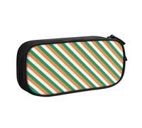 Yyoretp Big Capacity Irish Flag Print Pencil Case,Double Layer Zipper Makeup Pouch Pencil Box Organizer.