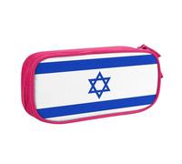 Yyoretp Big Capacity Israeli Flag Print Pencil Case,Double Layer Zipper Makeup Pouch Pencil Box Organizer.