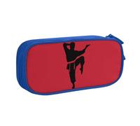 Yyoretp Big Capacity Karate Men Print Pencil Case,Double Layer Zipper Makeup Pouch Pencil Box Organizer.