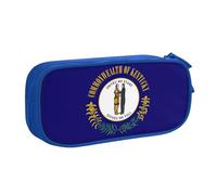 Yyoretp Big Capacity Kentucky State Flag Print Pencil Case,Double Layer Zipper Makeup Pouch Pencil Box Organizer.