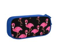 Yyoretp Big Capacity Lovely Pink Flamingos Print Pencil Case,Double Layer Zipper Makeup Pouch Pencil Box Organizer.