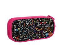 Yyoretp Big Capacity Math Formula Print Pencil Case,Double Layer Zipper Makeup Pouch Pencil Box Organizer.