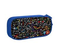Yyoretp Big Capacity Math Formula Print Pencil Case,Double Layer Zipper Makeup Pouch Pencil Box Organizer.