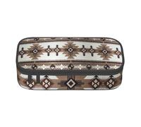Yyoretp Big Capacity Native American Print Pencil Case Large Pencil Pouch Stationery Pen Bag for Office Supplies.
