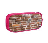 Yyoretp Big Capacity Old Brick Wall Print Pencil Case,Double Layer Zipper Makeup Pouch Pencil Box Organizer.