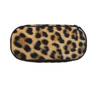 Yyoretp Big Capacity Rough Leopard Print Print Pencil Case Large Pencil Pouch Stationery Pen Bag for Office Supplies