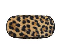 Yyoretp Big Capacity Rough Leopard Print Print Pencil Case Large Pencil Pouch Stationery Pen Bag for Office Supplies