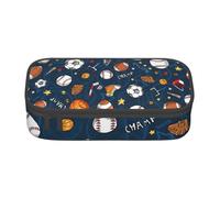 Yyoretp Big Capacity Sports Baseball Game Print Pencil Case Large Pencil Pouch Stationery Pen Bag for Office Supplies.