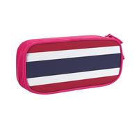 Yyoretp Big Capacity Thailand Flag Print Pencil Case,Double Layer Zipper Makeup Pouch Pencil Box Organizer.