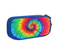 Yyoretp Big Capacity Tie Dye Hippies Print Pencil Case,Double Layer Zipper Makeup Pouch Pencil Box Organizer.
