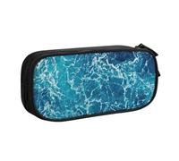 Yyoretp Big Capacity Tropical Ocean Beach Theme Print Pencil Case,Double Layer Zipper Makeup Pouch Pencil Box Organizer.